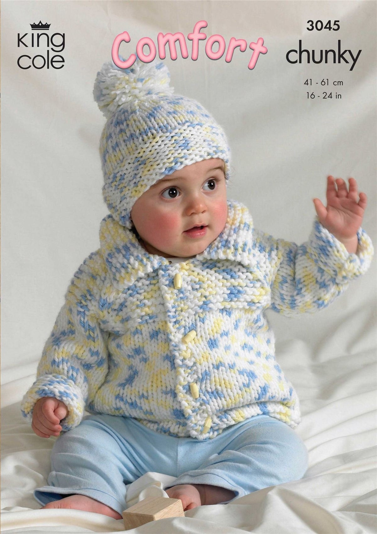 King Cole Baby Comfort Chunky Pattern 3045 16" - 24" (41-61 cm)