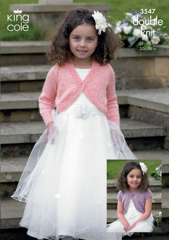 King Cole Galaxy DK Girl's Boleros 3547 51-76cm (20-30")