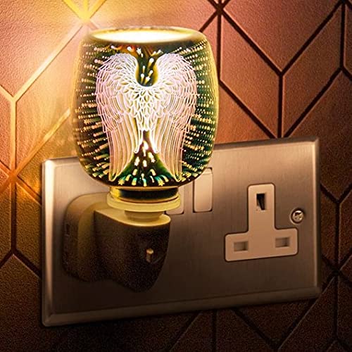 The Leonardo Collection Plug-in Night Light and Fragrance Warmer-Angel Wings Design, Multicolor, Reed Diffuser Refill