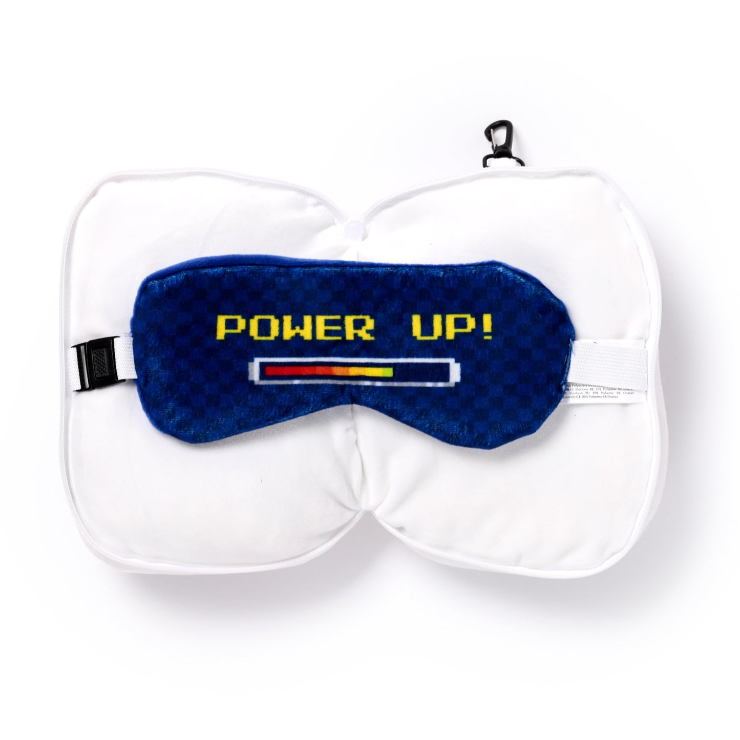 Puckator Relaxeazzz Game Over Shaped Plush Travel Pillow & Eye Mask - Sleep Eye Mask Masks - Kids Travel Accessories For Sleeping Airplane - Flight Plane Neck Pillow Pillows