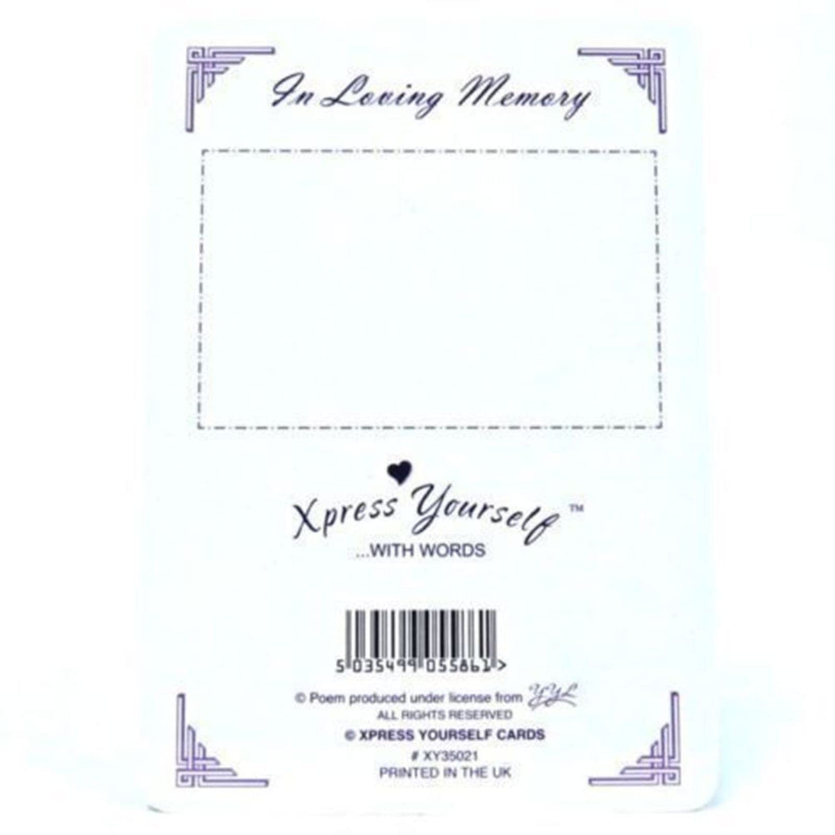 Xpress Yourself in loving memory on your birthday graveside card