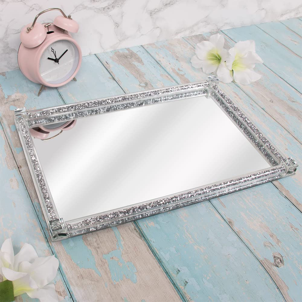 lesser and pavey LP47894 Crystal Rectangular Tray | For Adults | Multicolor Accessory