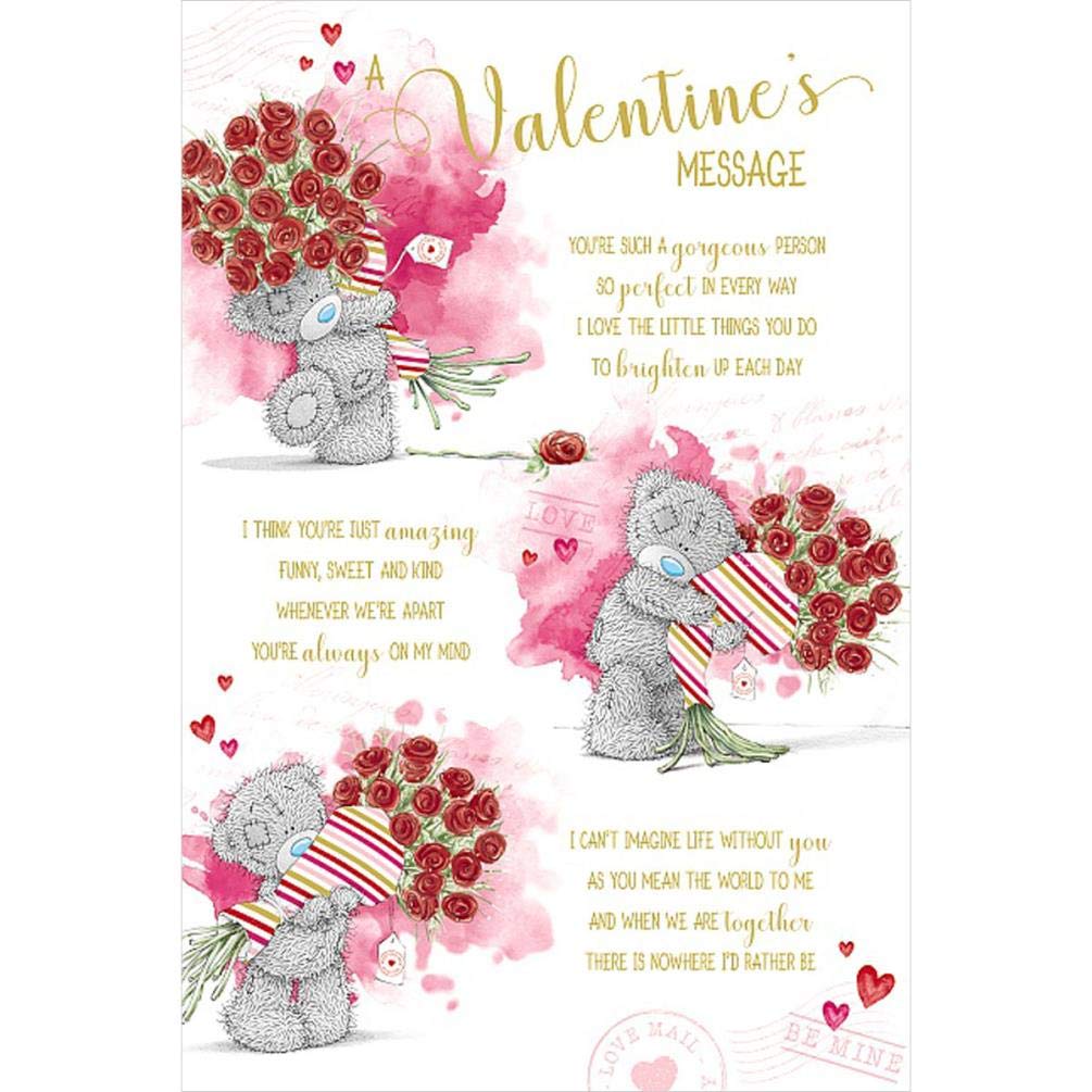 Me To You Bear Valentines Poem Valentines Day Card