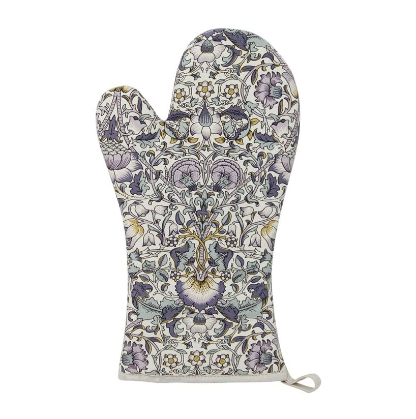 Leonardo Collection LP95186 William Morris Lodden Print in Blue Single Oven Glove Mitt