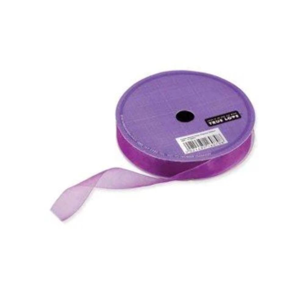 True Love Organza Ribbon Purple