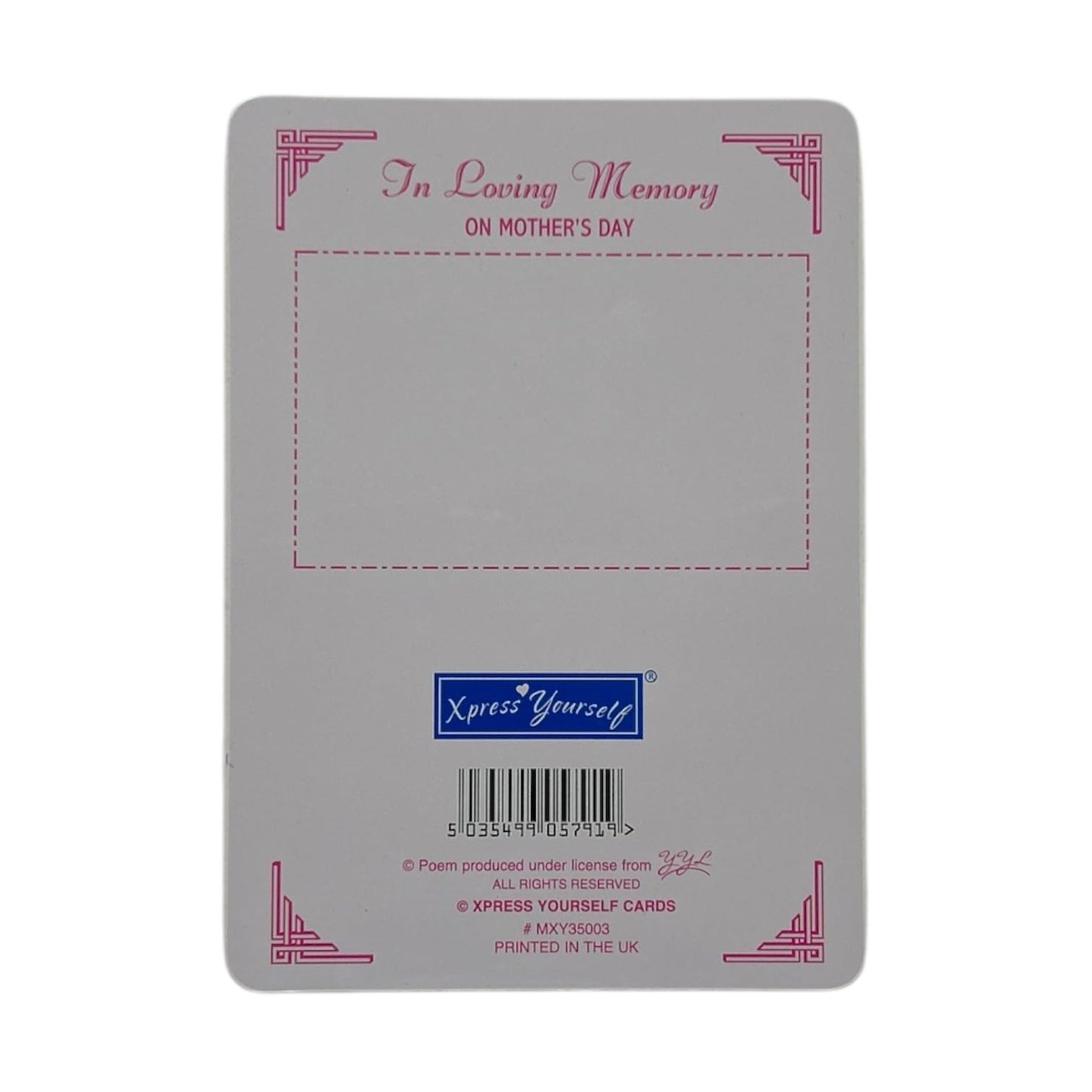 Loving Memory Mother's Day Graveside Memorial Card & Holder 5.75 x 4"- First Mother's Day 35003