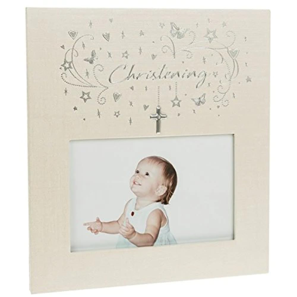 Star Cluster Christening Photo Frame 6x4