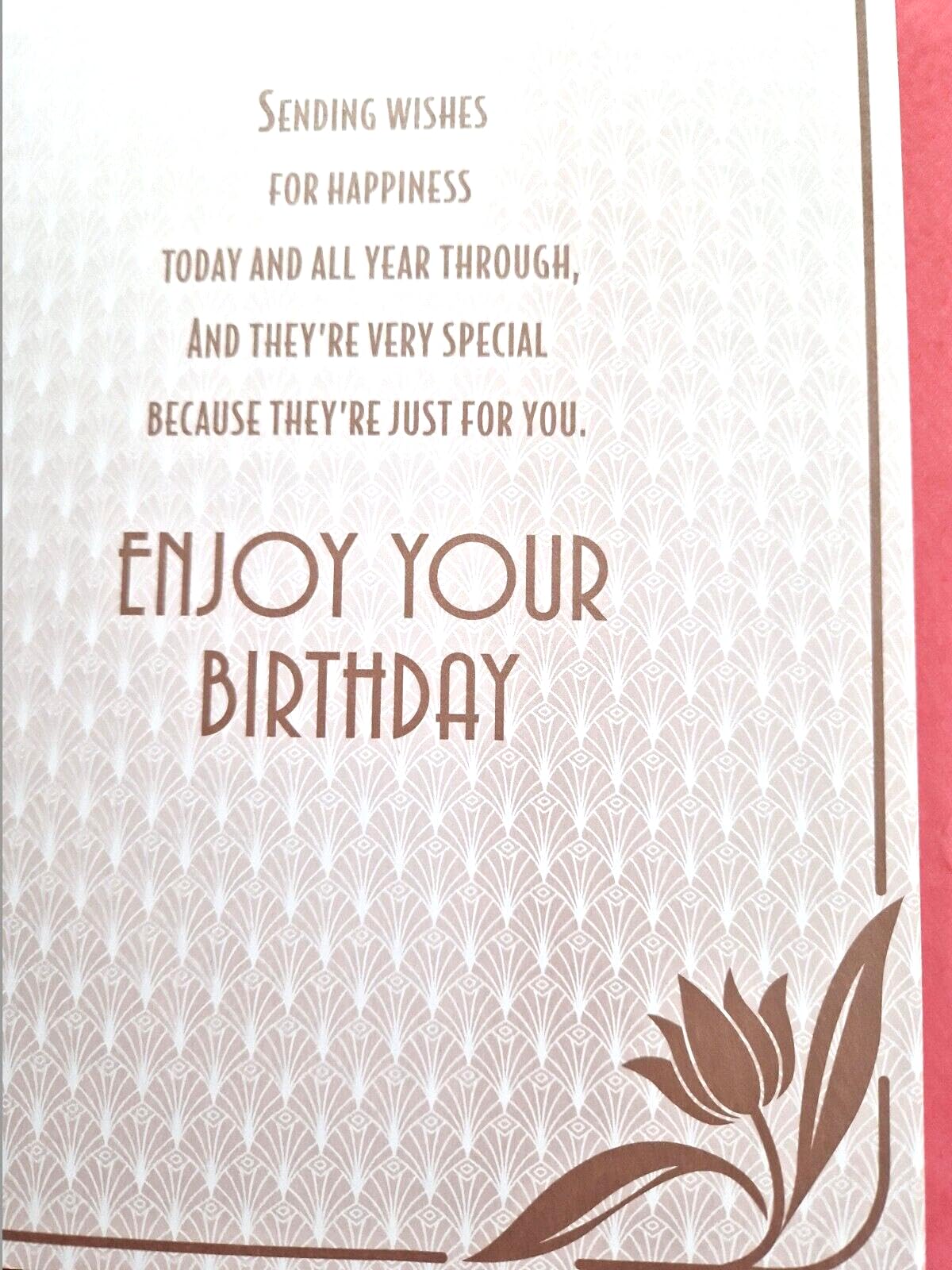 Art Deco 1920's Flapper Lady - Wishing You a Happy Birthday - Glittered & Foiled Birthday Card
