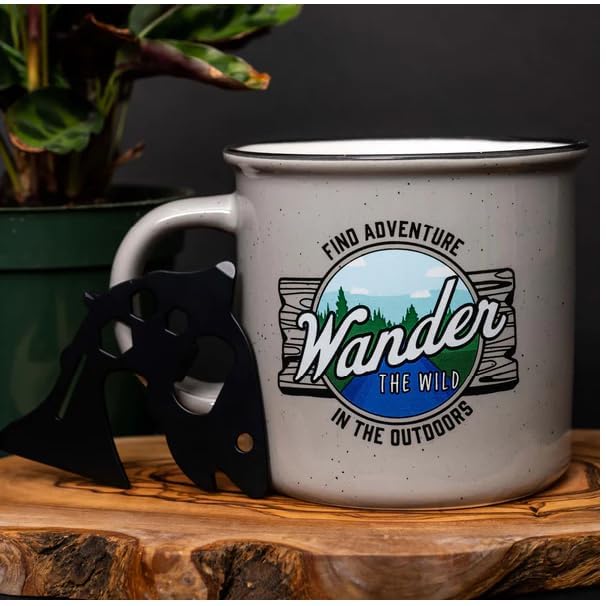 Oak Patch Gifts Get Outdoors Collection - Wander the Wild Ceramic Mug, 14 Oz