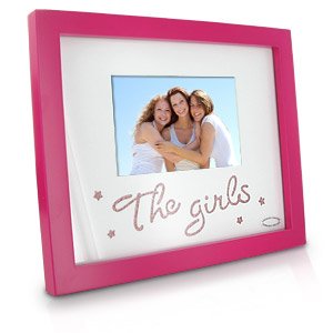 Girl Talk MDF Photo Frame "The Girls" Cut out mount Pink