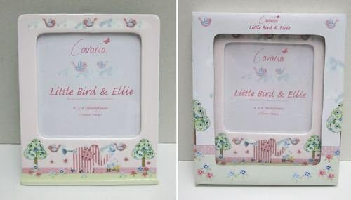 little bird & ellie cavania 4 x 4 photoframe pink one