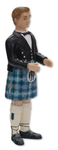 CLUB GREEN Resin Inter Changeable Scottish Groom 150MM, POLYRESIN, Navy Blue, 22.55 x 9.35 x 9.9 cm