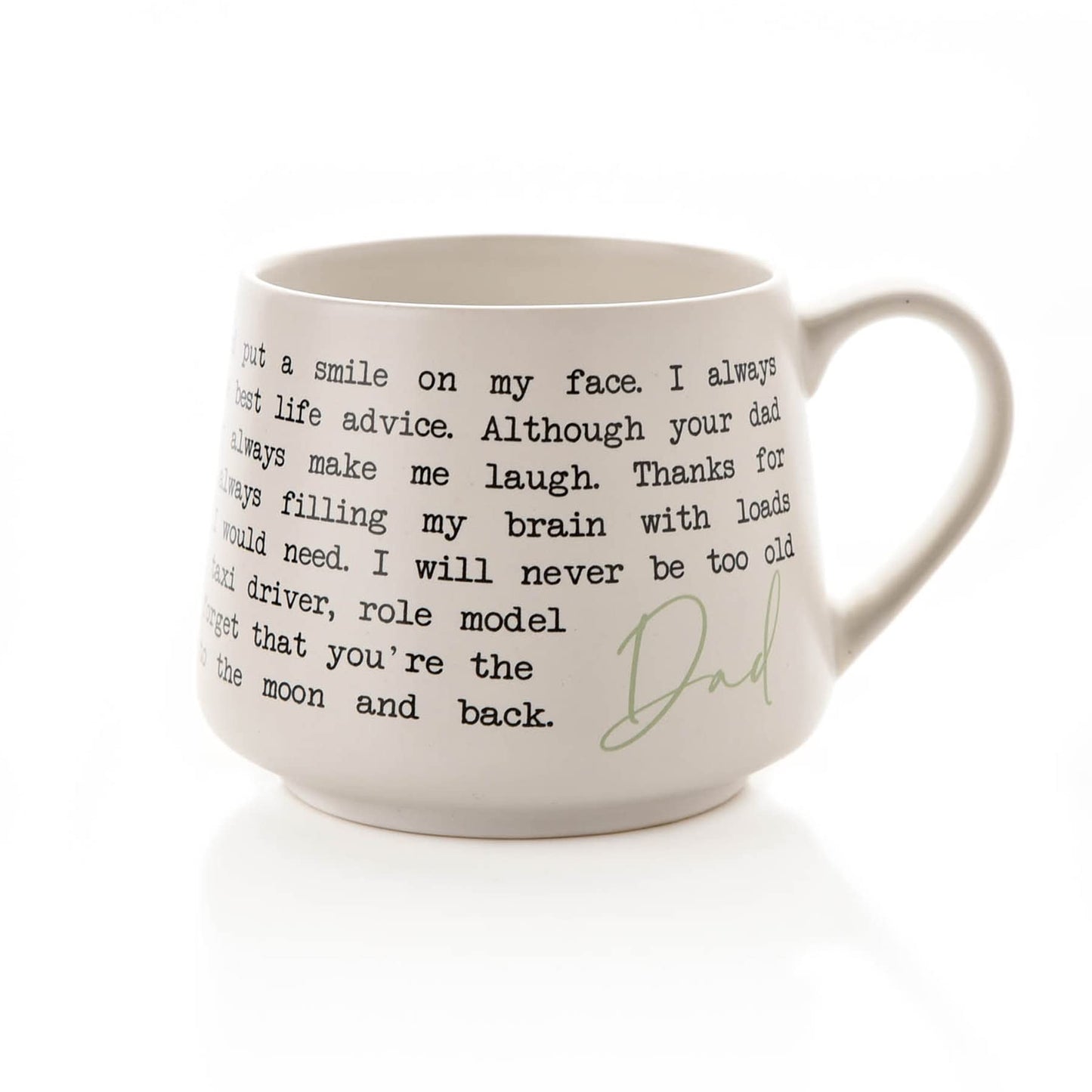 Stoneware Mug with Sentiment Wording - Dad