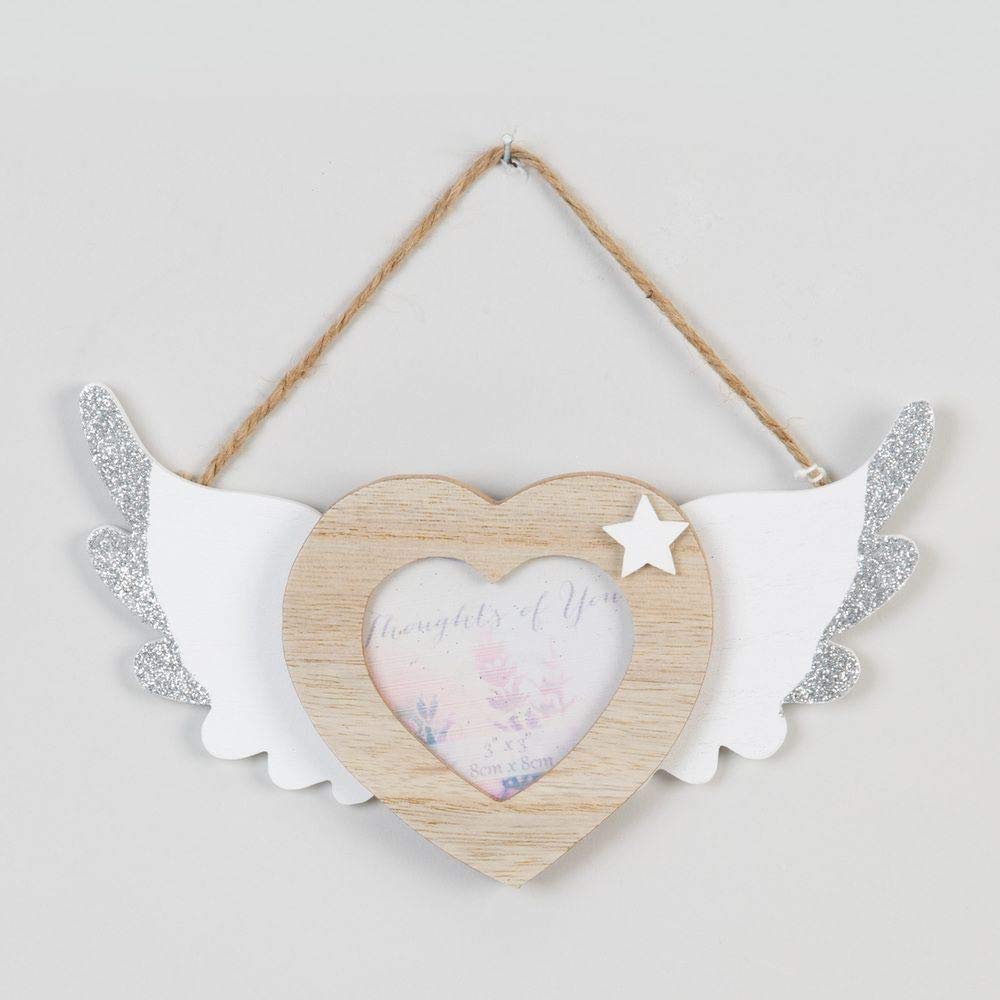 3' x 3' - Thoughts of You Hanging Heart Frame with Wings