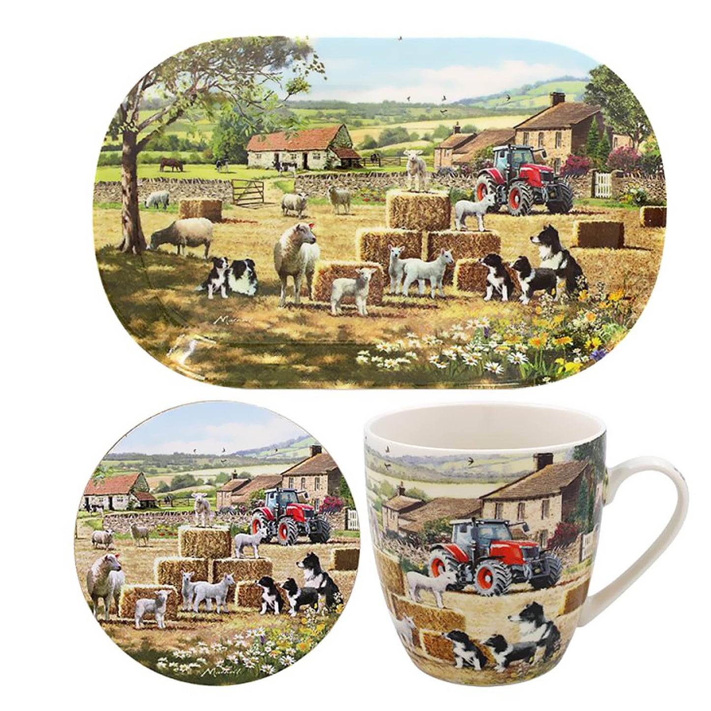 The Leonardo Collection Mug, Coastar & Tray