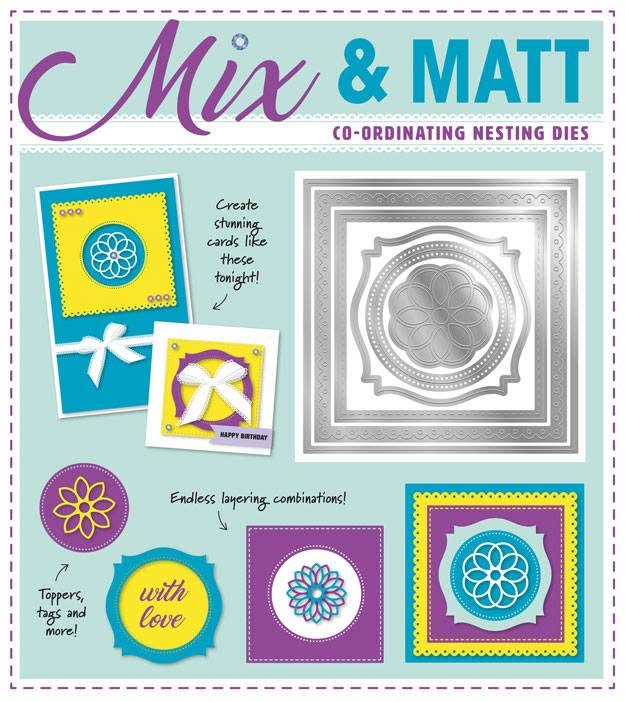 Die-cutting Essentials issue 24 magazine FREE 6-in-1 Mix & Matt nesting die set