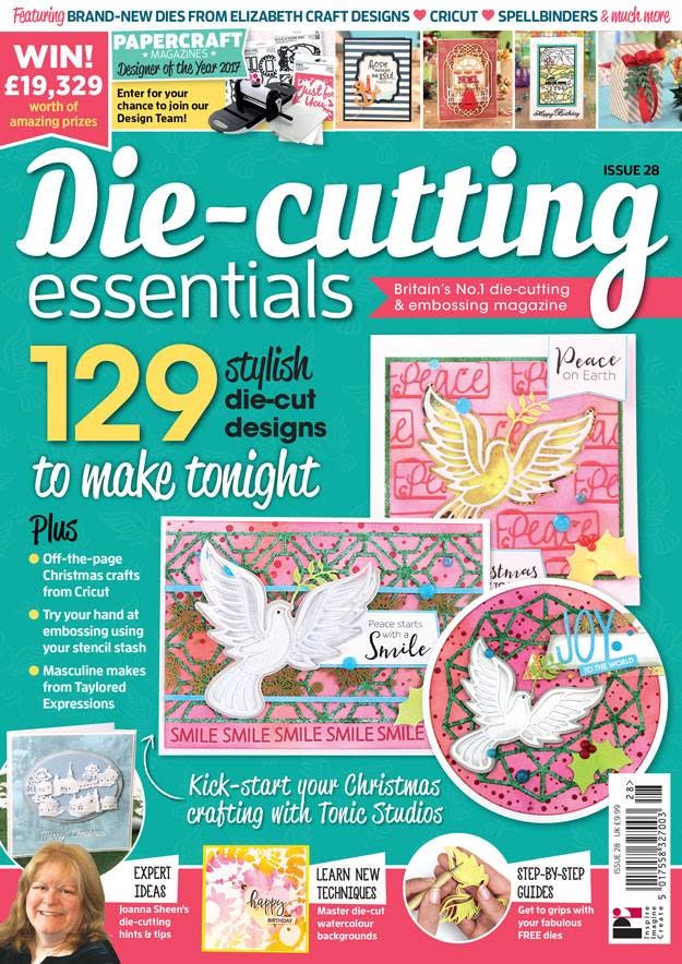 Die-Cutting Essentials Issue 30 Magazine free tonic studios 5 piece die set