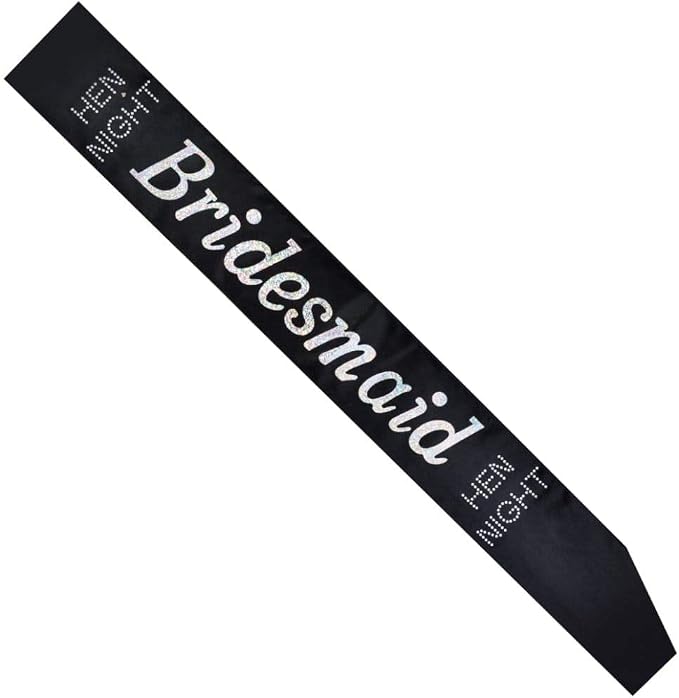 hen Party Bridesmaid Sash, Unisex One Size