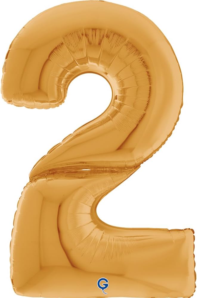 grabo Number 2 Gold Giant 64" Balloon