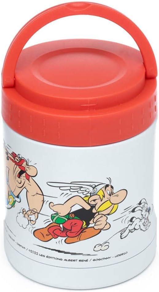 Puckator Asterix & Obelix Reusable Stainless Hot & Cold Thermal Insulated 400ml pot