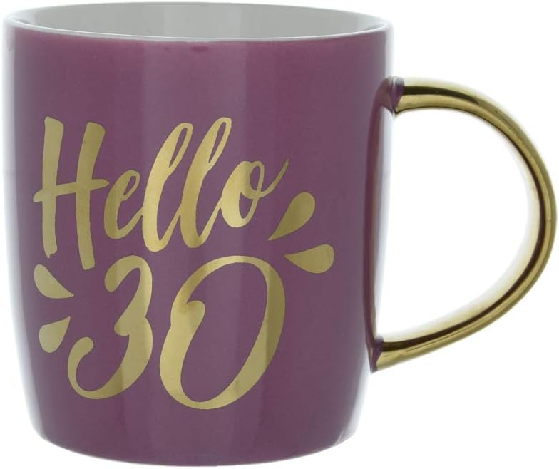 Hello 30' mug pink