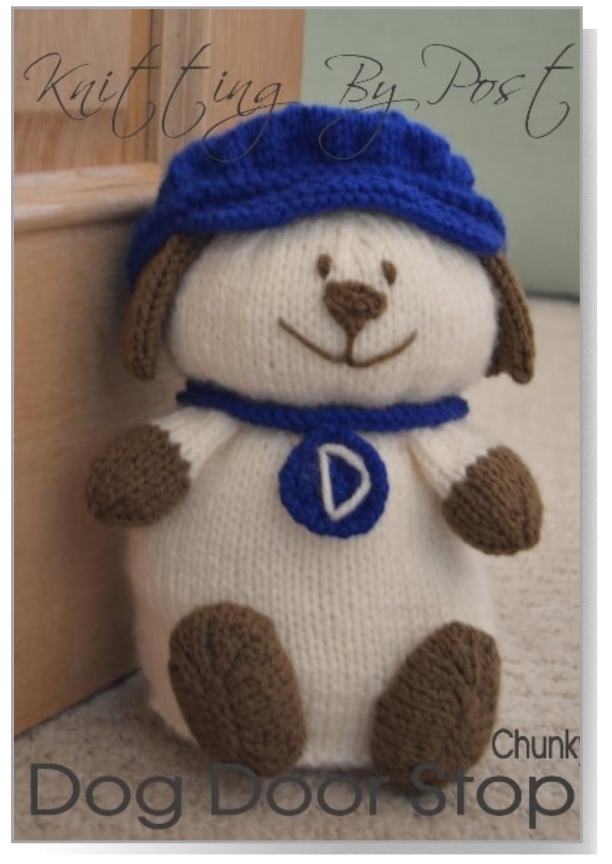 Knitting Pattern Dog Doorstop - UK Knitting Pattern