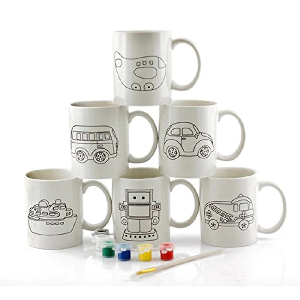Lesser & Pavey PAINT YOUR OWN DIY MUG - TRANSPORT