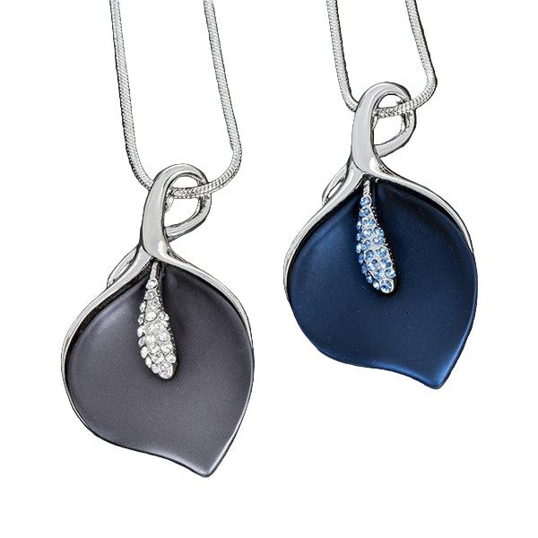 Equilibrium Cala Lily Necklace Grey one supplied