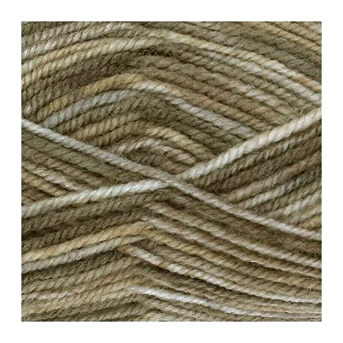 King Cole Fashion Aran Combo Knitting Yarn Acrylic 100g Wool hint of Khaki 2344