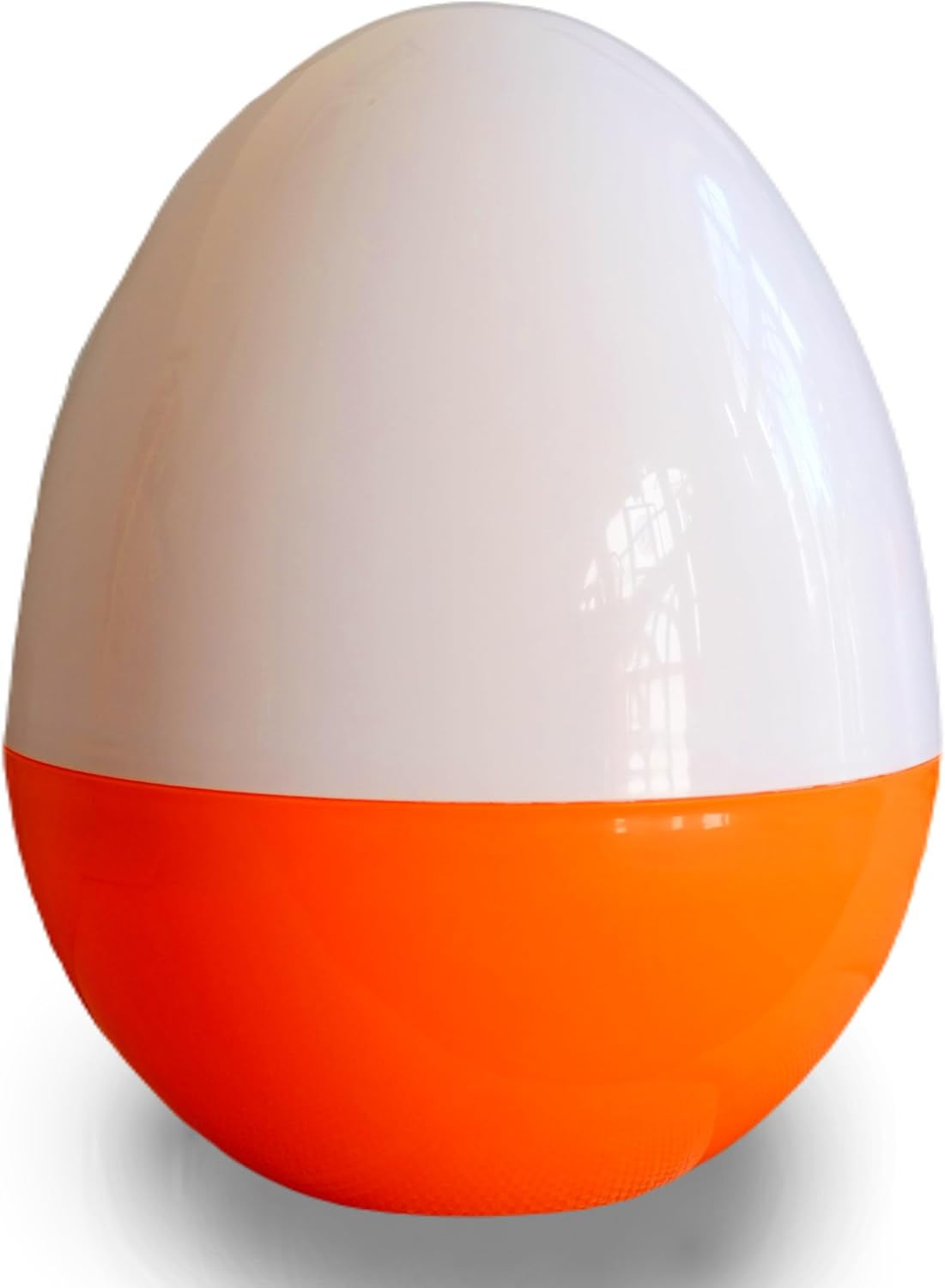 Plastic Egg Jumbo 14" Easter orange white