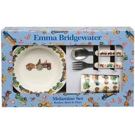 Emma Bridgewater - Men at Work - 6pc Set - Beaker/Bowl/Plate/Cutlery