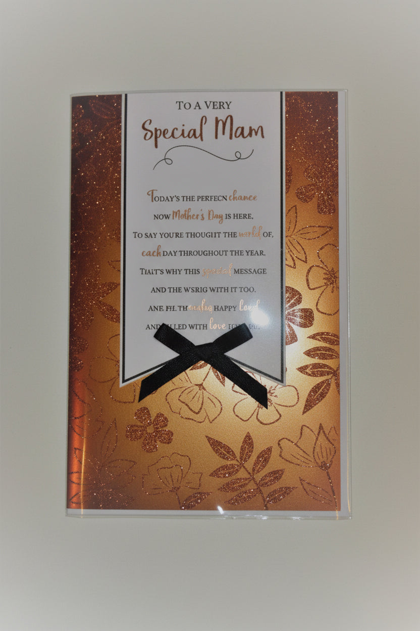 to a Very Special mam 8 Page Colour Inserts Large Mothers Day Card