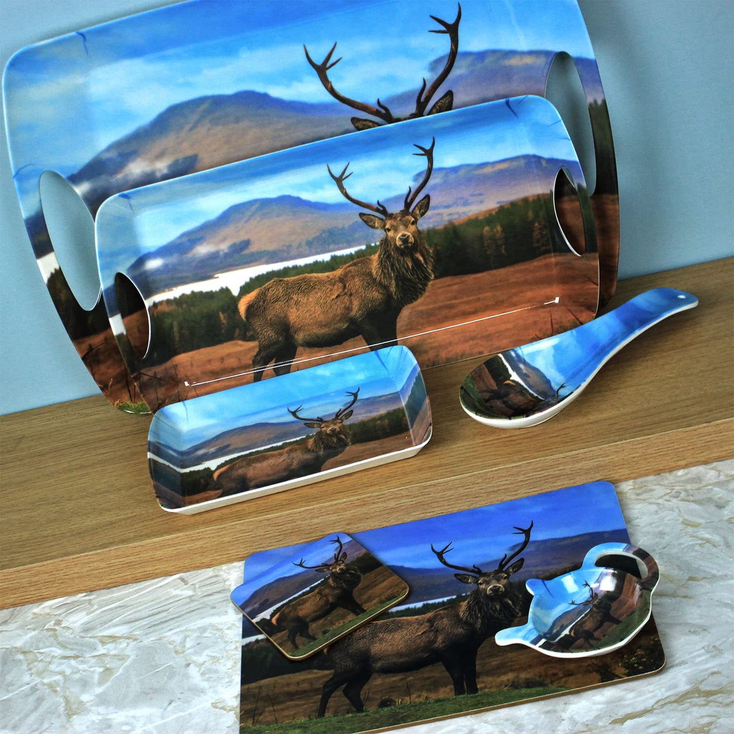 Highland Stag Set of Four Placemats