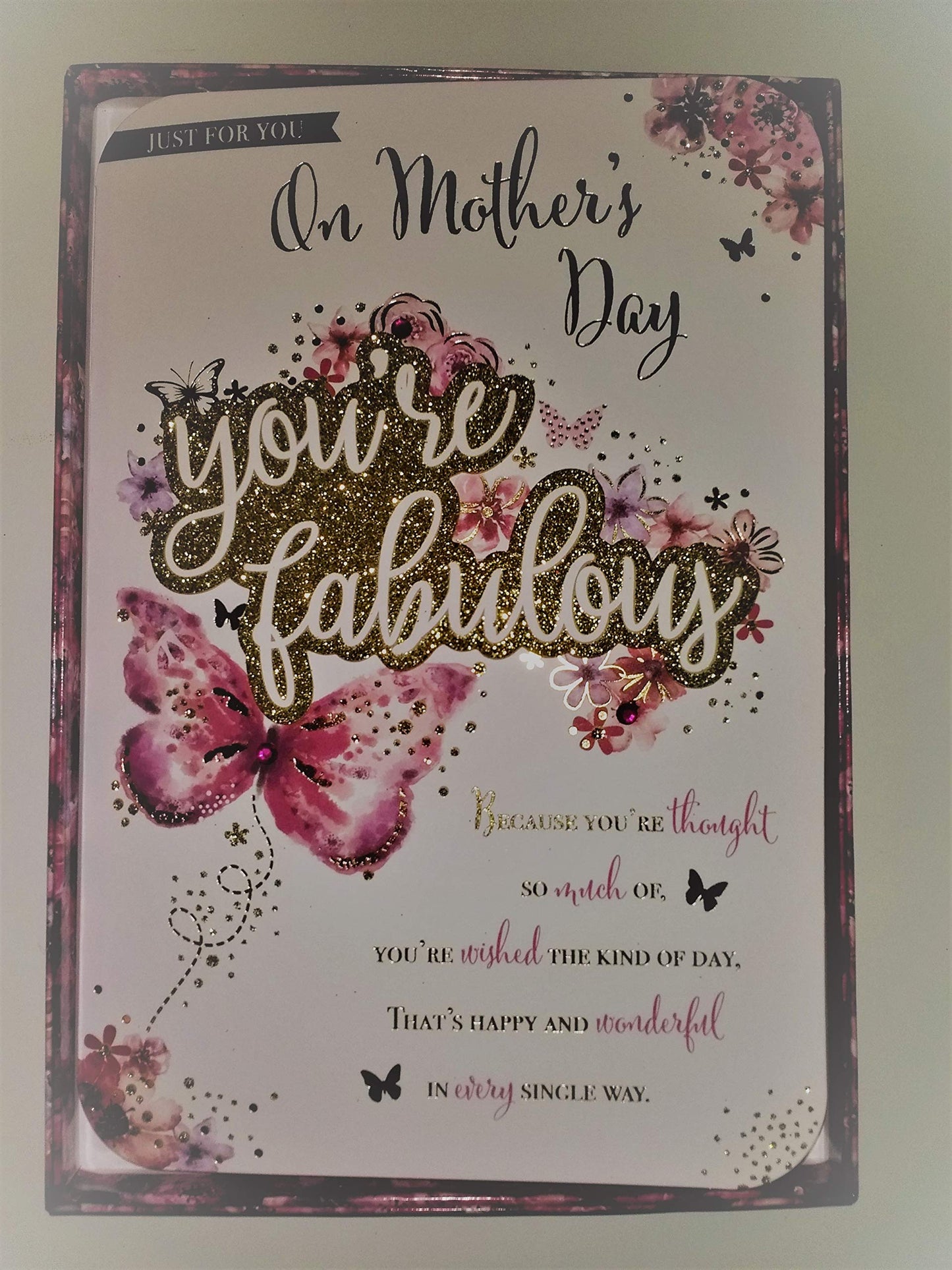 just for You on Mothers Day You re Fabulous Boxed Card