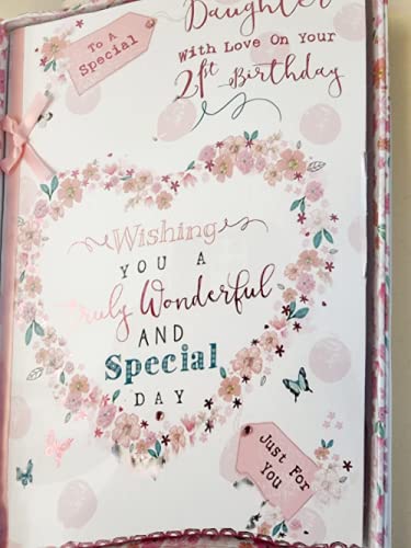 to a special daughter with love on your 21st birthday boxed card