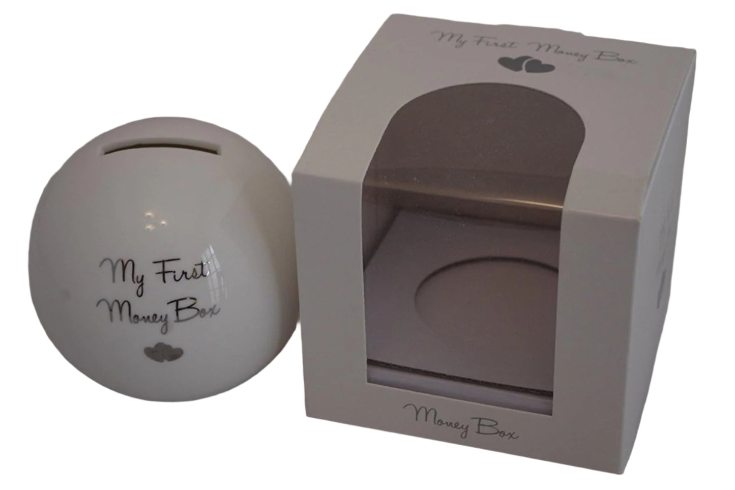 My First Money Box - Porcelain - Ideal Christning New Baby Gift
