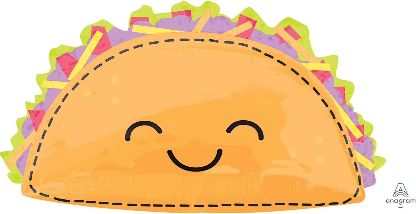 taco Fun Party Balloon, 33", Multicolor