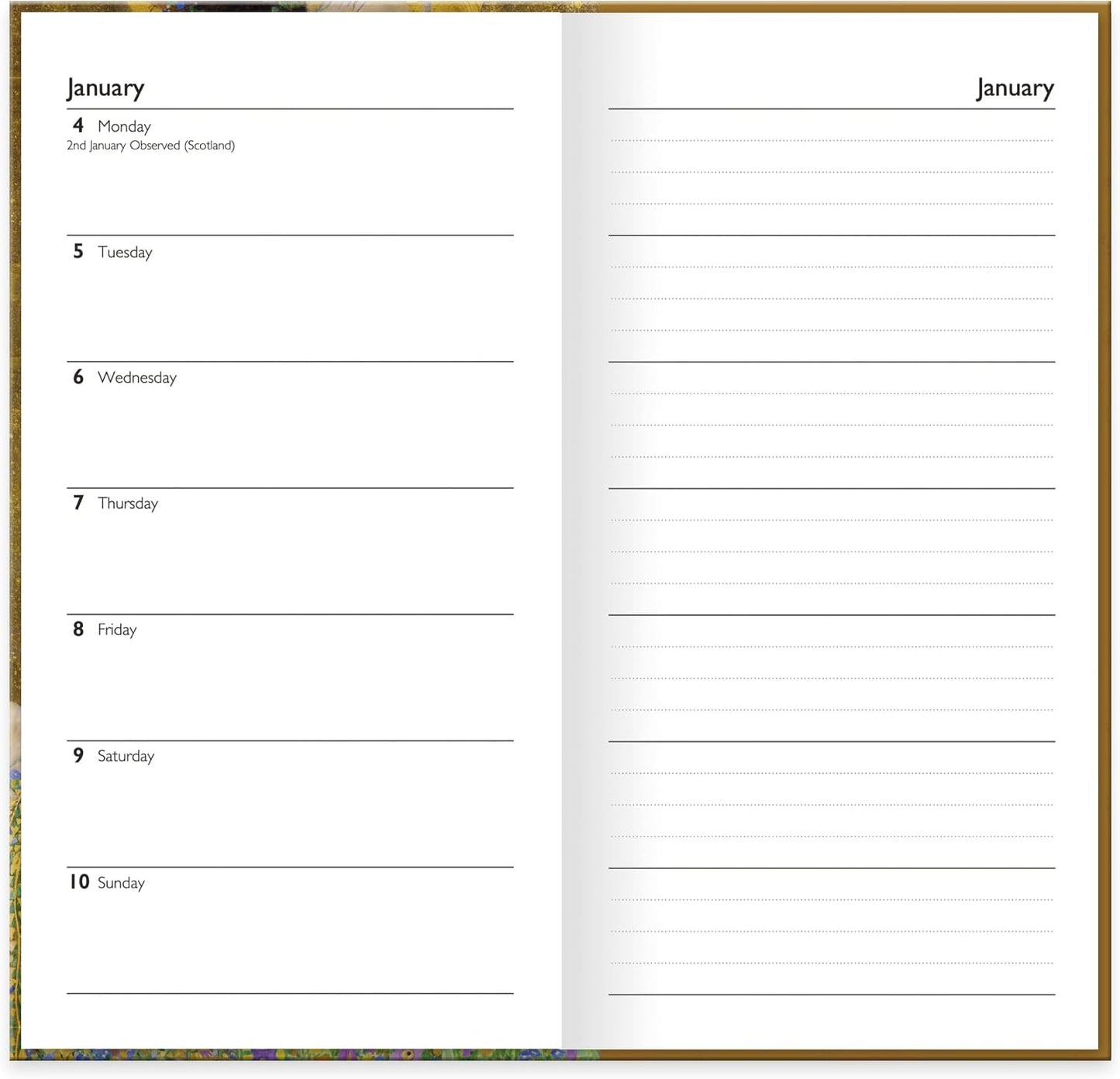 Fine Art 2027 Slim Weekly Diary | Hardback Pocket Planner with Forward Planning Sections