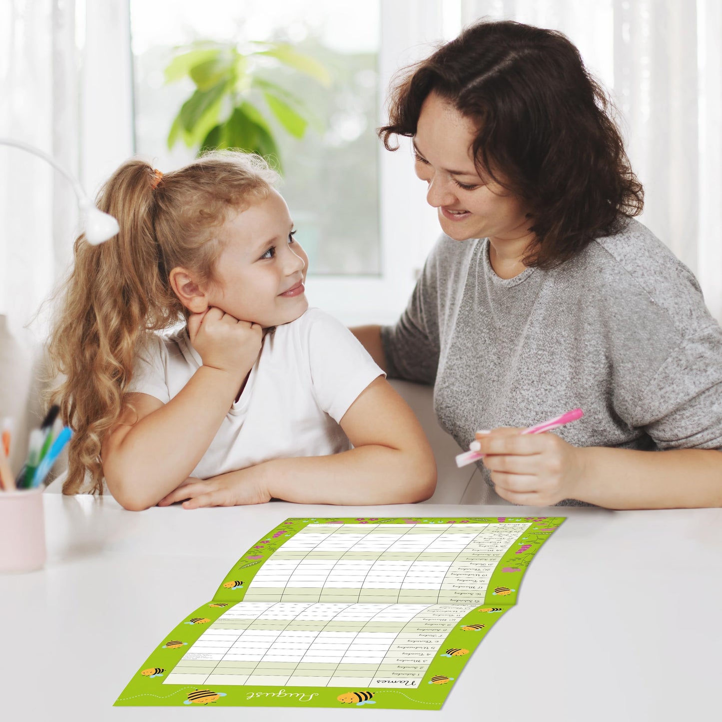 The Gifted Stationery Monthly Wall Calendar - By the Sea Family Organiser