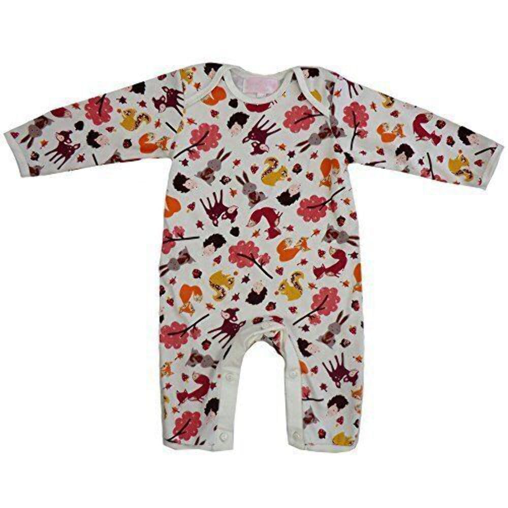 Powell Craft Woodland Creatures Jumpsuit 6-12 Months White