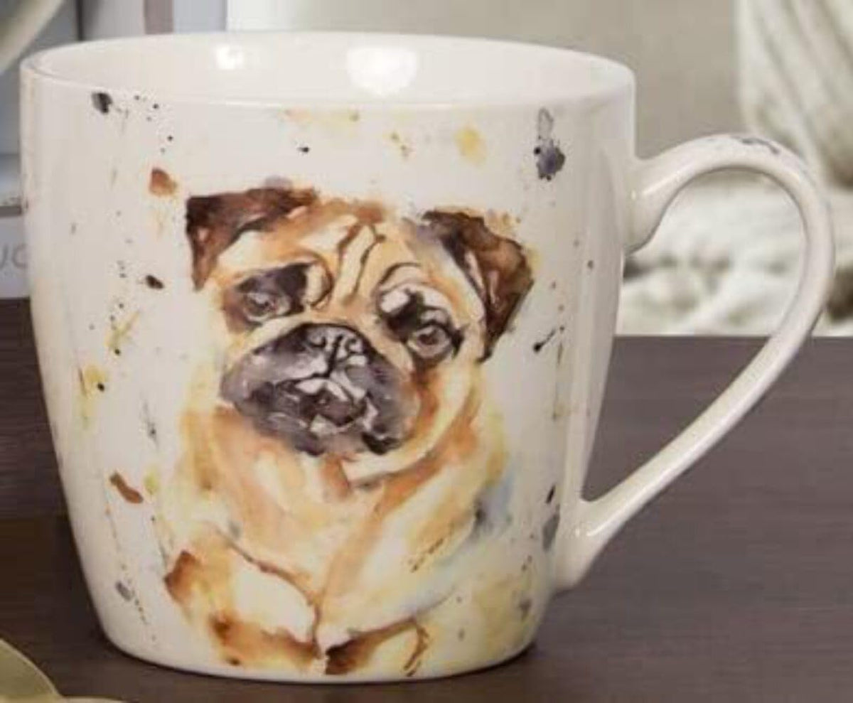 The Leonardo Collection LP34092 Ceramic Mug Pug design