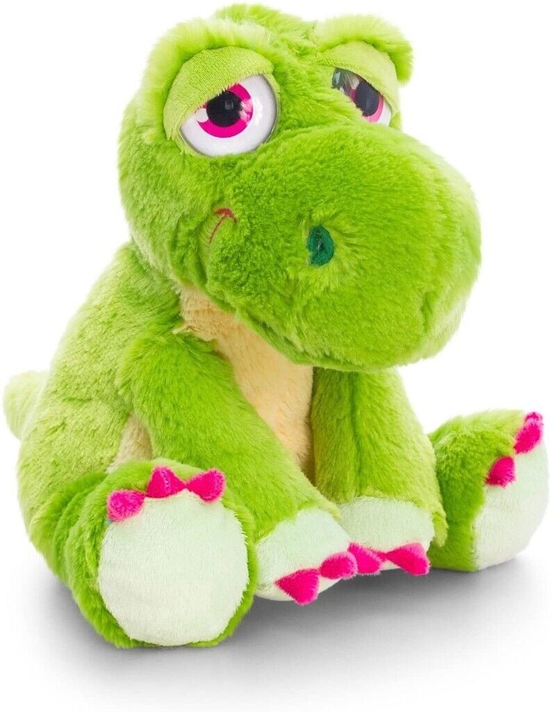 Keel Toys Hugasaurus 16 cm Dinosaur T-Rex green Soft Plush Toy