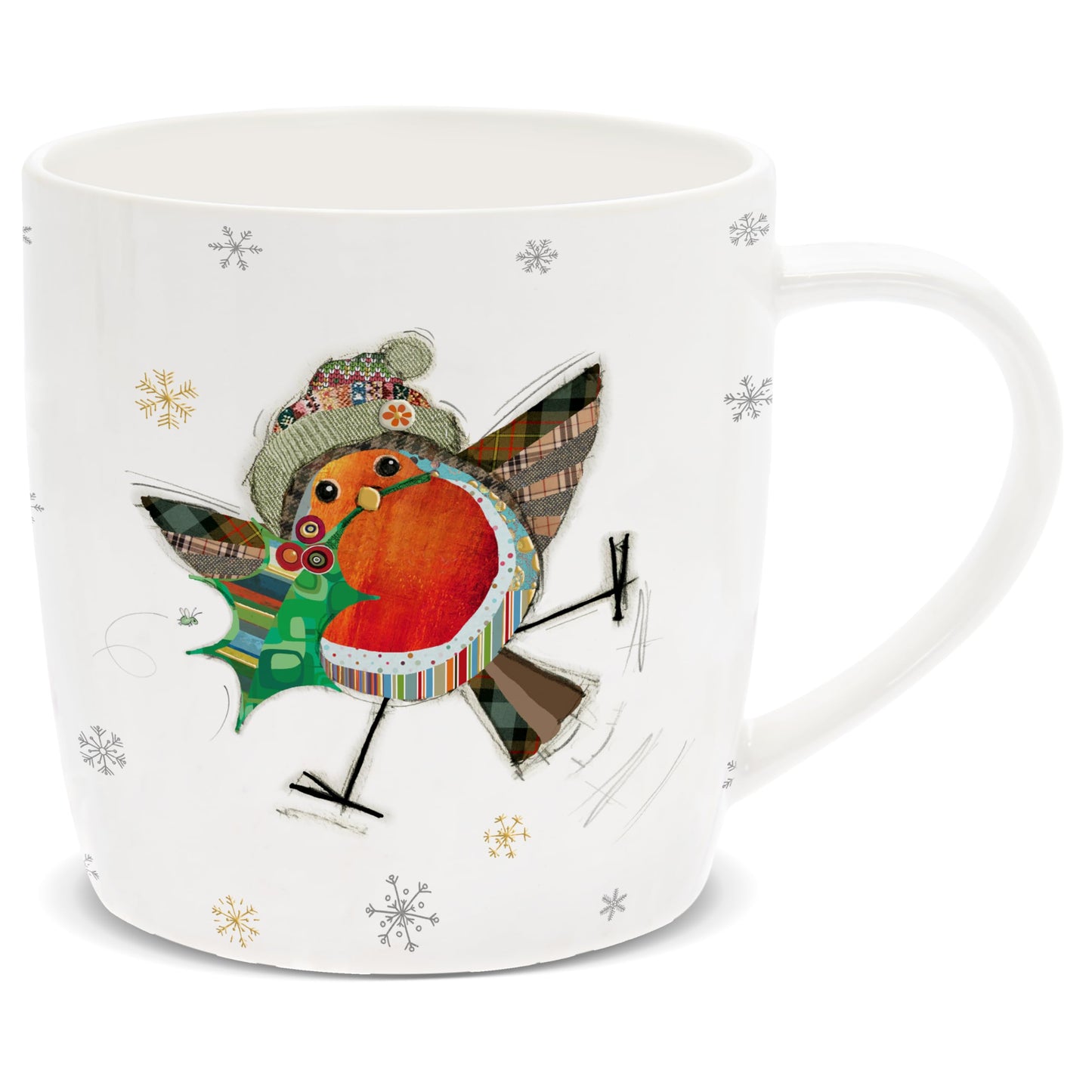 Lesser & Pavey British Designed Coffee Mug | Ceramic Coffee Mugs for Home or Work | Large Mugs for Hot Drinks | Robin Tea and Coffee Cups - Bug Art
