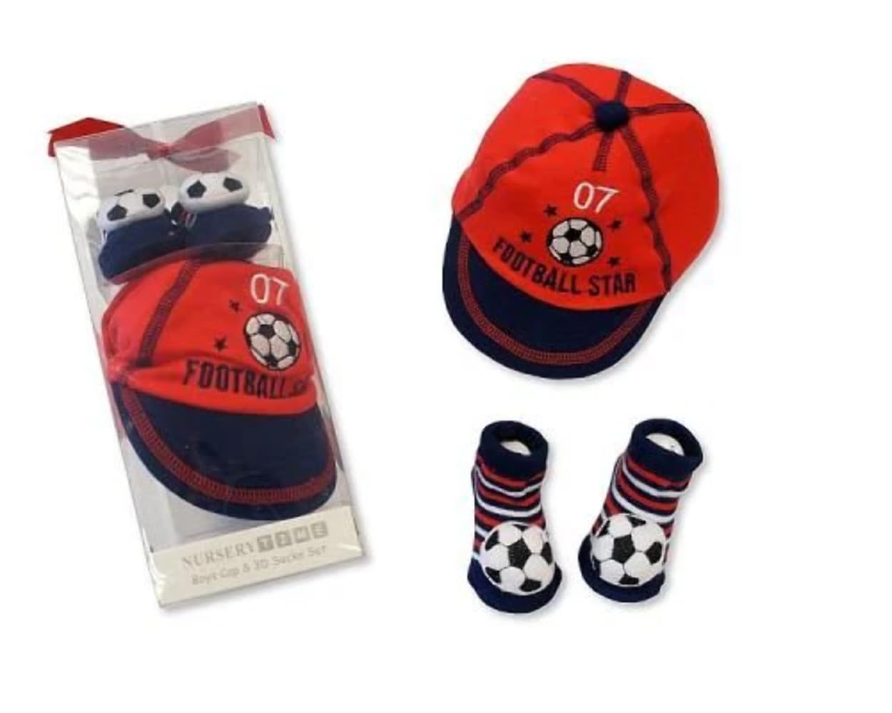 Angli Model Newborn Gift Sets Baby Cap and Socks 3D