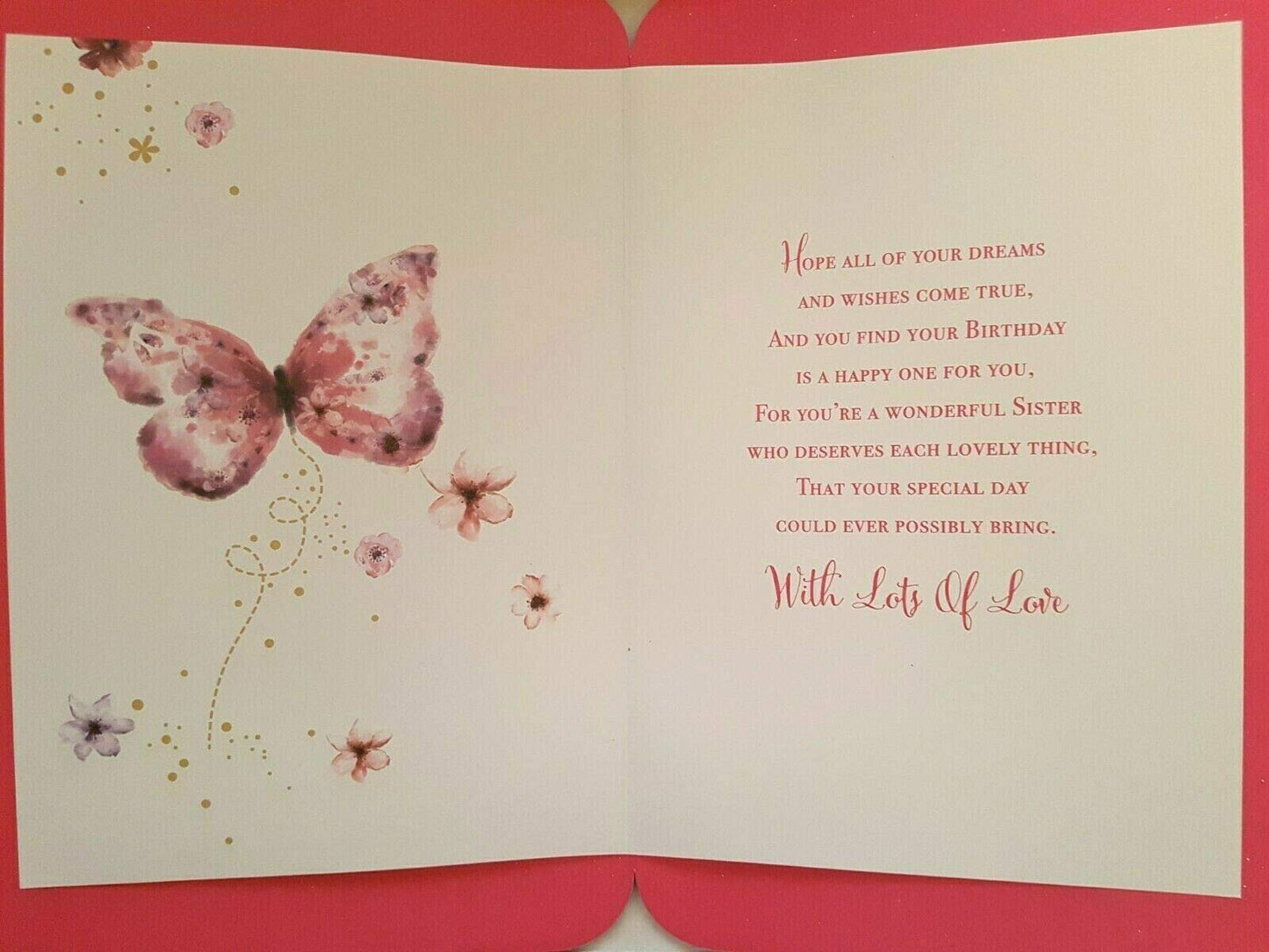 Wonderful Sister On Your Birthday - Large Boxed Card