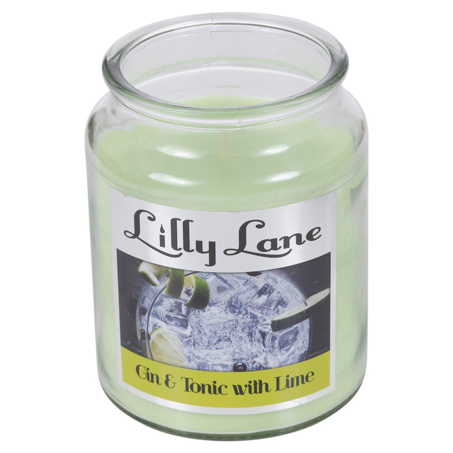Lilly Lane 18oz Scented Candles Fragranced Wax Lights for Aromatherapy & Pleasant Home Atmosphere (Gin& Tonic)
