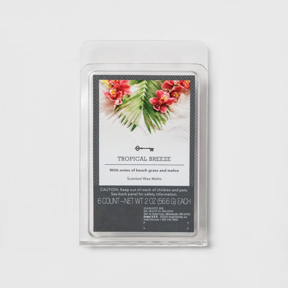 tropical breeze Wax Melts - 6 Count - Net WT 2 oz