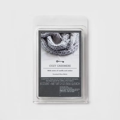 cozy cashmere Wax Melts - 6 Count - Net WT 2 oz