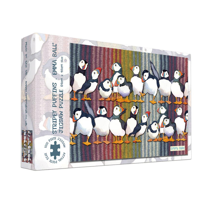 Stripey Puffin 1000 piece Boxed Jigsaw SKU: JIG47