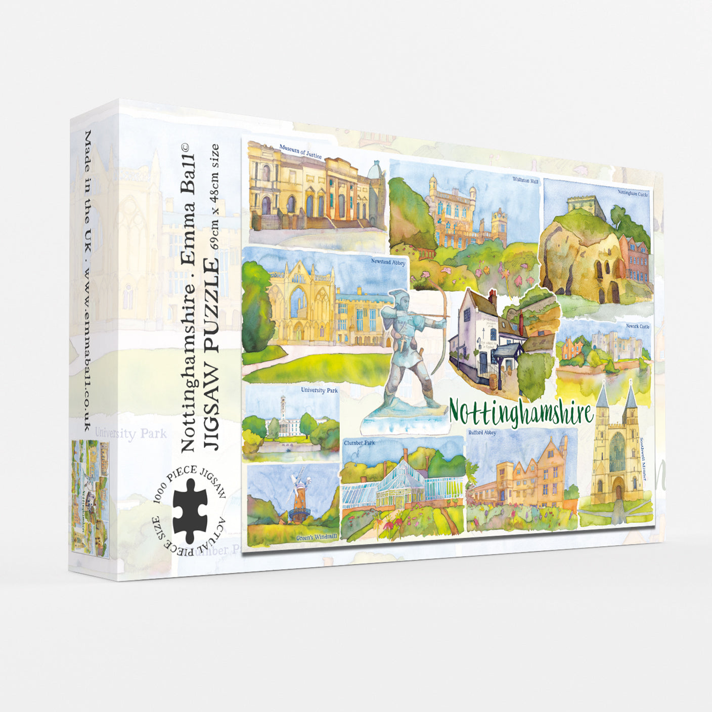 Nottinghamshire 1000 piece Boxed Jigsaw